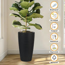 Tall Planters Set With Water Level Monitor And Auto Watering