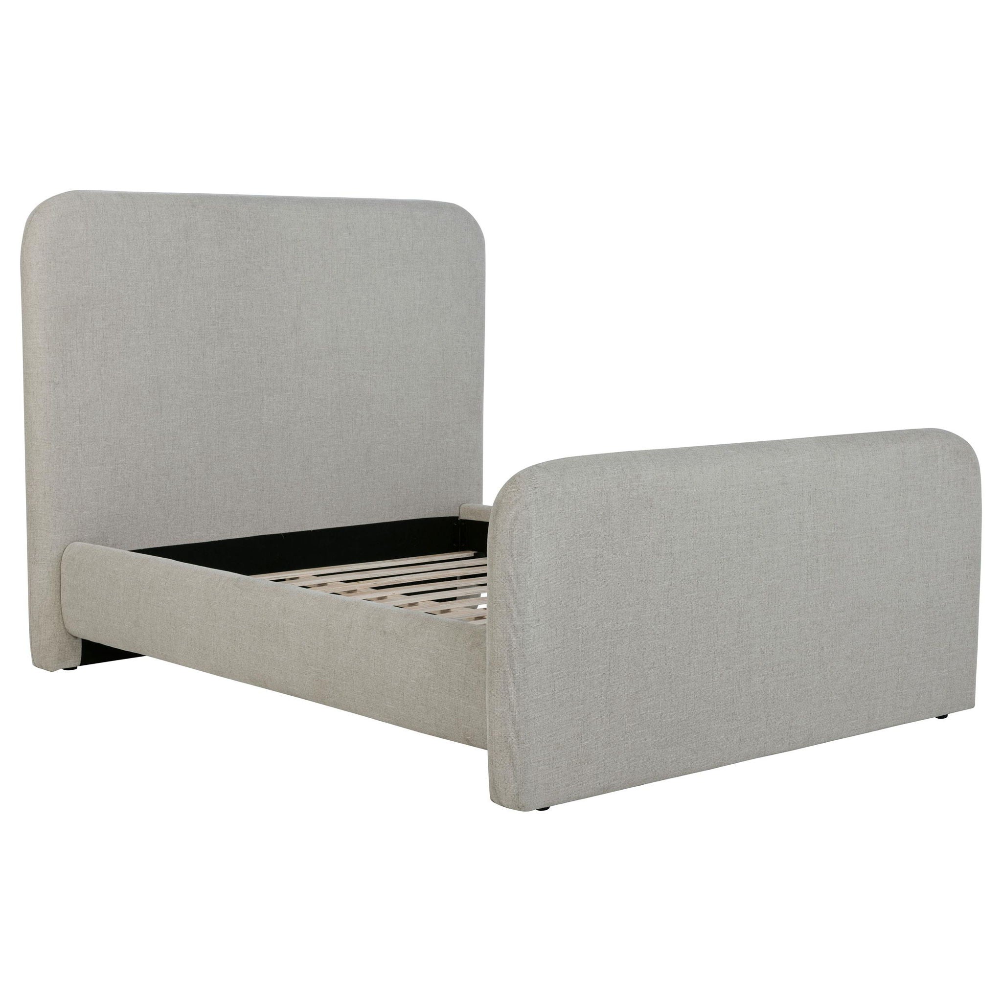Wren Upholstered Queen Panel Bed Grey