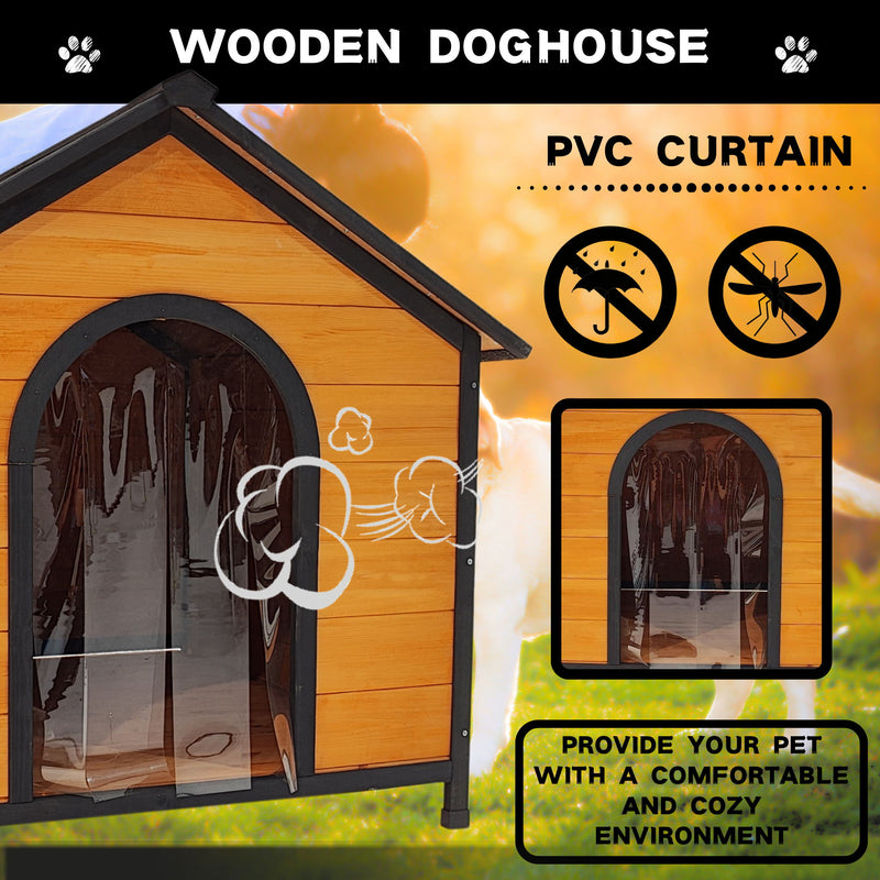 Xpt088 Wearable And Strong Dog House For Playground - Natural