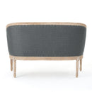 French Country Chesterfield Style Tufted Loveseat