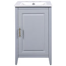 Modern Bathroom Vanity With Sink, Functional Drawer, Soft- Closing Door