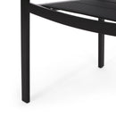 Baird - Outdoor Mesh And Aluminum Dining Chairs - Black