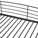 Loft Bed With 4 Layers Of Shelves And L-Shaped Desk, Stylish Metal Frame Bed With A Set Of Sockets, USB Ports And And Wireless Charging