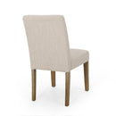 Contemporary Dining Chair With Upholstered Seating And Tapered Legs
