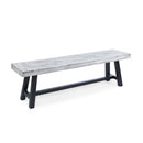 Tranquilizer - Outdoor Acacia Wood Bench With Slat Panel Design