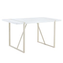 Industrial Rectangular Dining Table For 4 - 6 People
