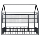 House Frame With Fence And Shelves