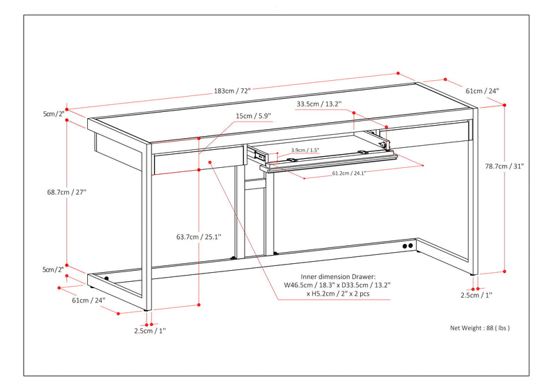 Erina - Handcrafted Desk