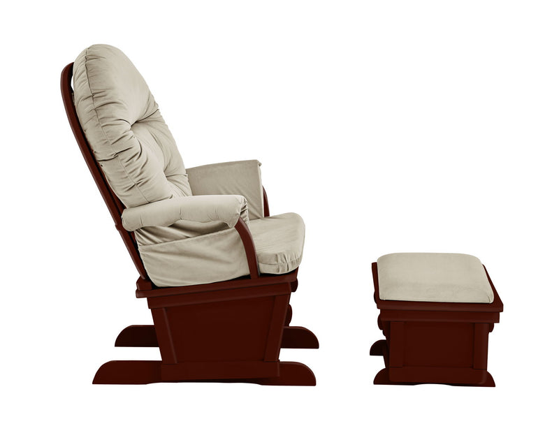 Madison - Glider & Ottoman - White Base