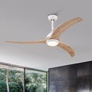 Indoor Outdoor Ceiling Fan With Light With Remote Control, Noiseless Reversible Motor, 6 Speed, 3 Color