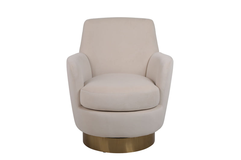 Swivel Barrel Chair, Swivel Accent Chairs Armchair For Living Room, Reading Chairs For Bedroom Comfy, Round Barrel Chairs With Gold Stainless Steel Base