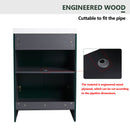 Contemporary Freestanding Bathroom Vanity With Resin Sink & Soft-Close Cabinet Doors