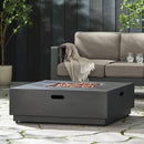 Modern Square Fire Pit With 50,000 Btu