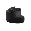 Elegant Curved Sectional Sofa With Full Foam Comfort