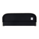 Upholstered Simple Modern Bedroom Bed With Curved Headboard