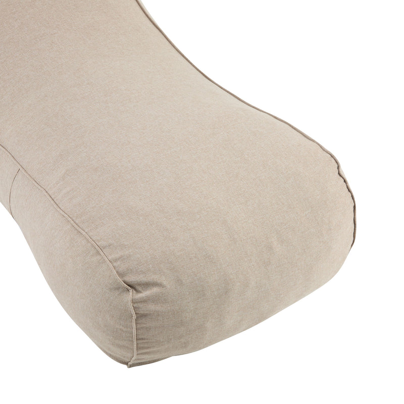 Lemoore - Outdoor Bean Bag Lounge Chair - Dark Beige
