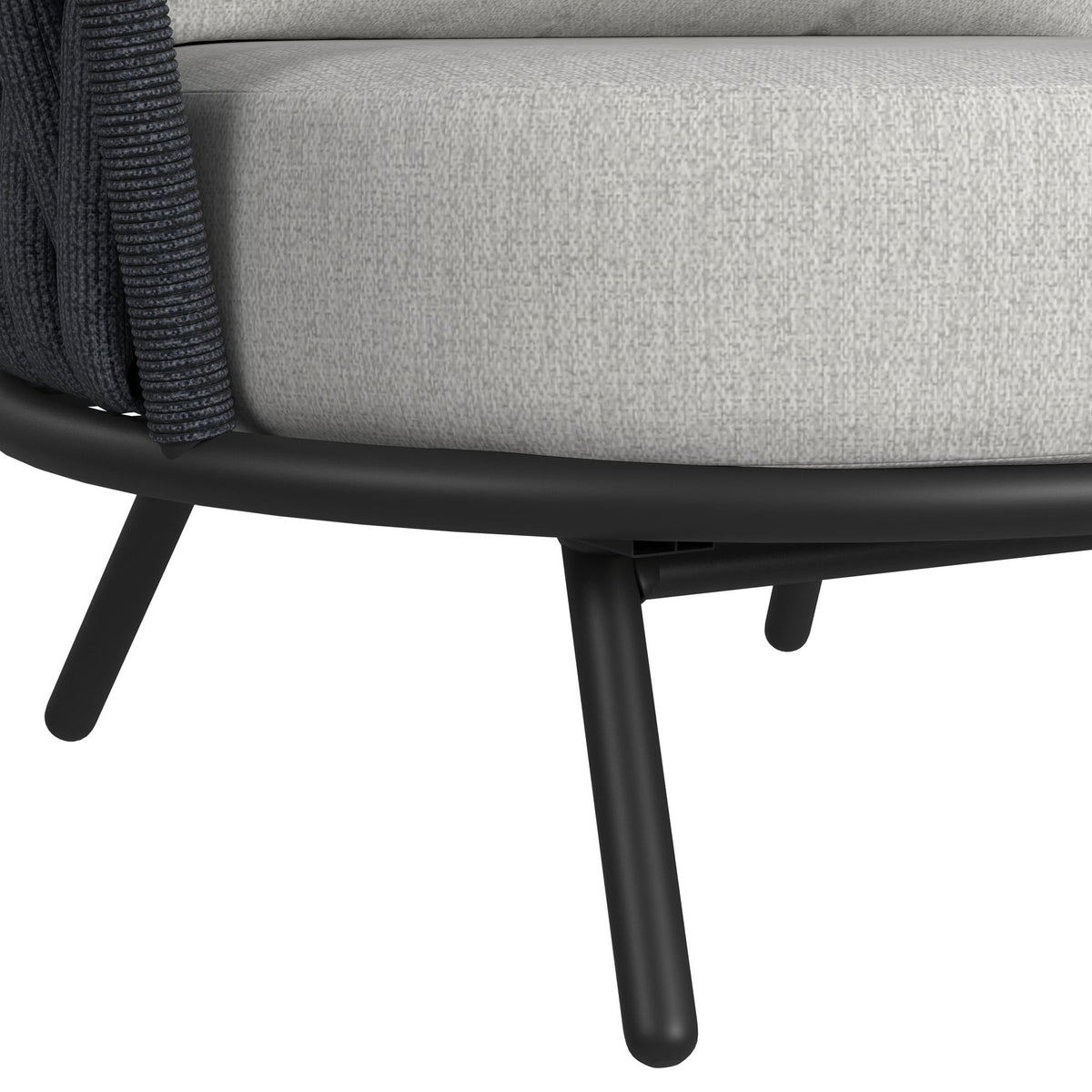 Bali Chairs With Olefin (Set of 2) in Dark Gray by Elements International, view 2