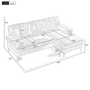 Modern L Shaped Sectional Sofa For Living Room