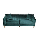 Contemporary 3 Seater Sofa With Plush Accents