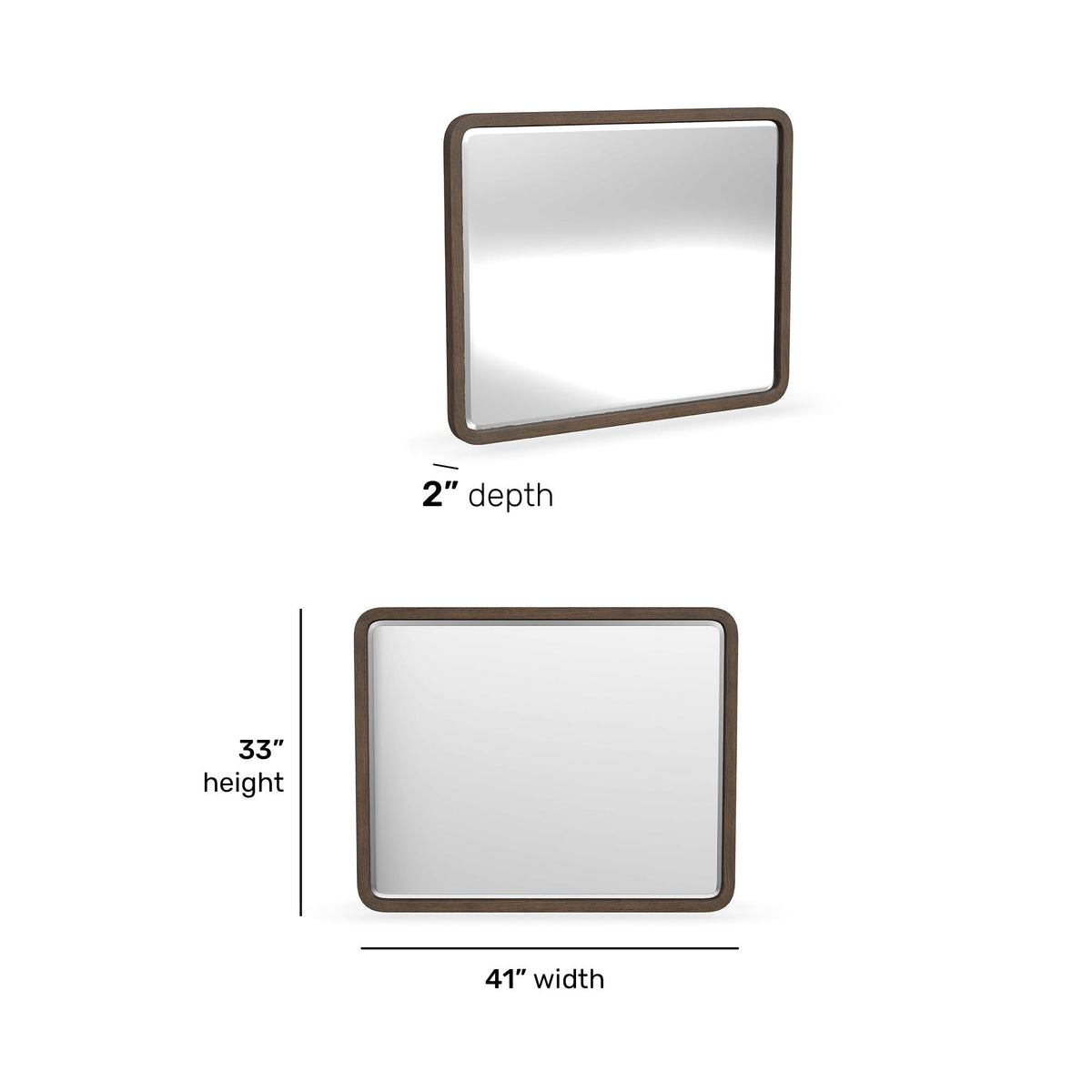 Athens - Mirror - Dark Brown
