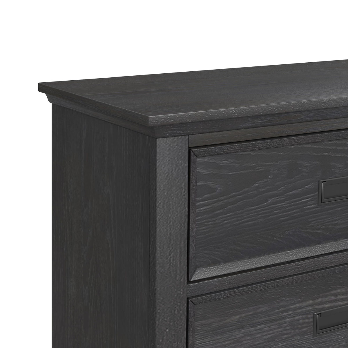 Hampton Kids 4-Drawer Chest in Black by Elements International, view 3