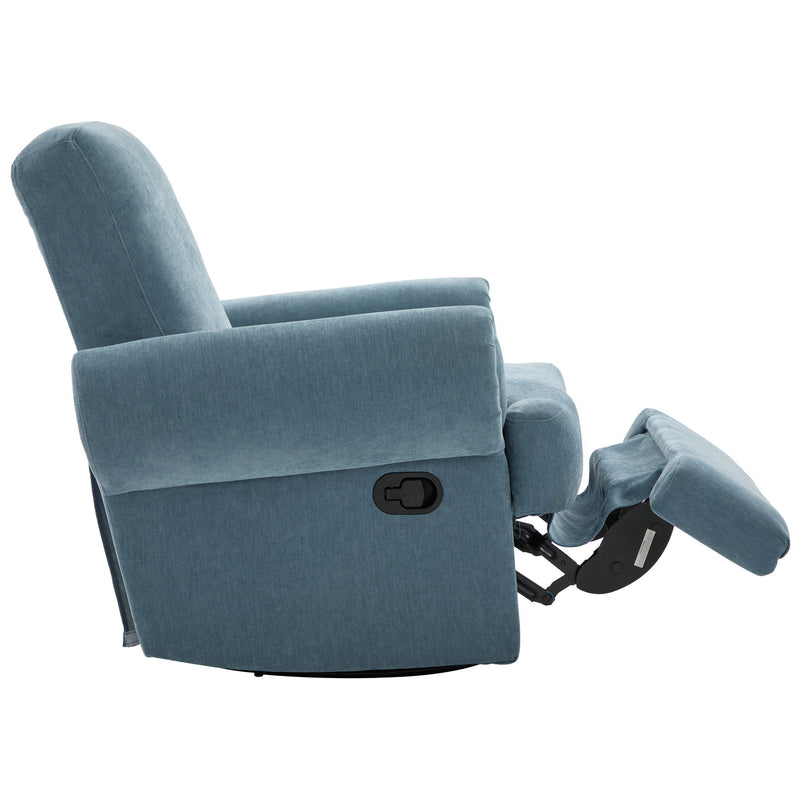 Manual Swivel Recliner Rocker Chair With Adjustable Backrest