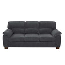 Vintage Inspired 3 Seat Sofa With Tufted Cushions
