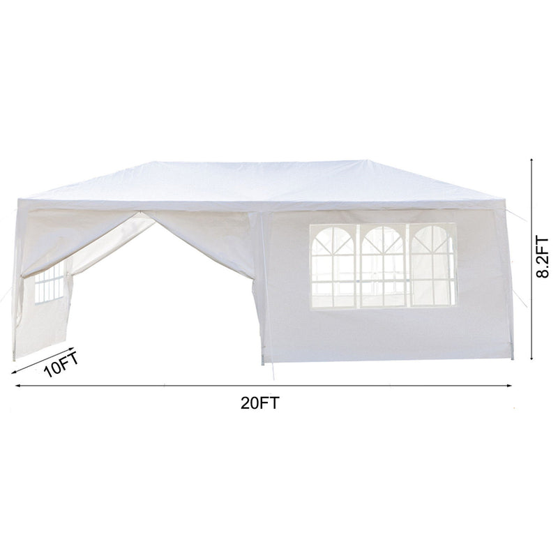 10X20' Outdoor Garden Gazebo Wedding Party Tent Canopy Marquee With Removable Sidewalls