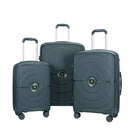 3 Piece Set Expandable Hardshell Suitcase Double Spinner Wheels