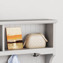 Modern 3 In 1 Hallway Hall Tree With Storage Drawers, Coat Rack, Shoe Rack Bench And Cushion