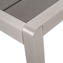Outdoor Modern Aluminum Dining Bench, Durable And Elegant Design