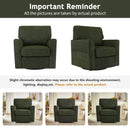 360° Swivel Accent Barrel Armchair With Side Pockets, Compact Design