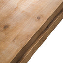 Modern Rustic Wood Table, Rectangular Living Room Center Table With Floating Top Design