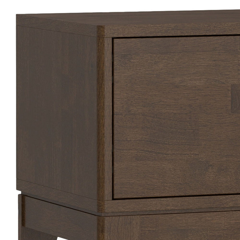 Harper - Low TV Media Stand - Walnut Brown