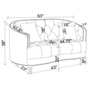 Avonlea - Upholstered Sloped Arm Loveseat