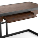 Erina - Desk - Distressed Charcoal Brown