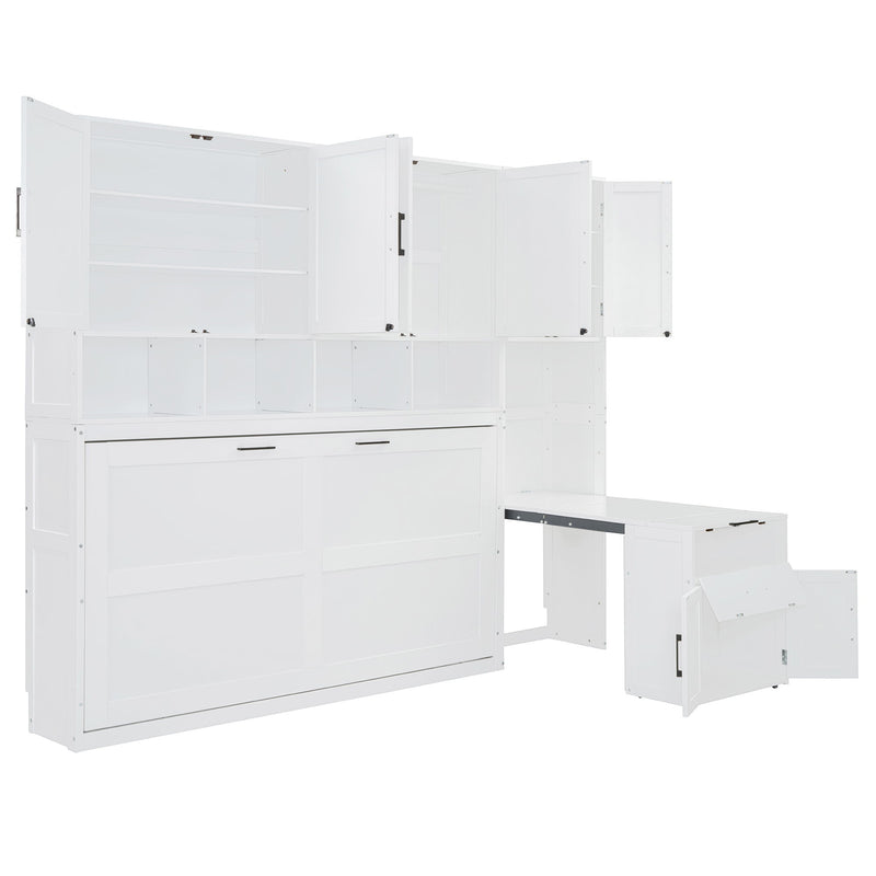 Murphy Wall Bed With Closet, Drawers & Desk