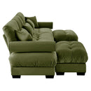 Super Comfort Oversized Modular Sectional Sofa With Movable Ottoman