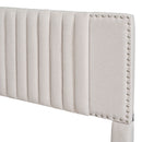 Upholstered Platform Bed With Drawers, Classic Headboard Design