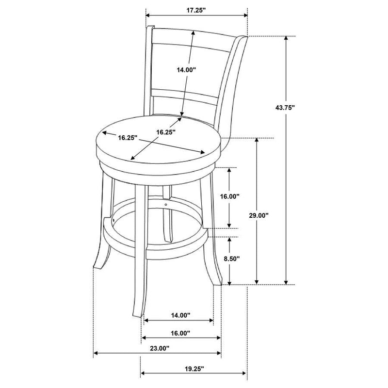 Broxton - Upholstered Swivel Stools (Set of 2)