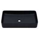 Modern Ceramic Rectangular Bathroom Vessel Sink With European Design
