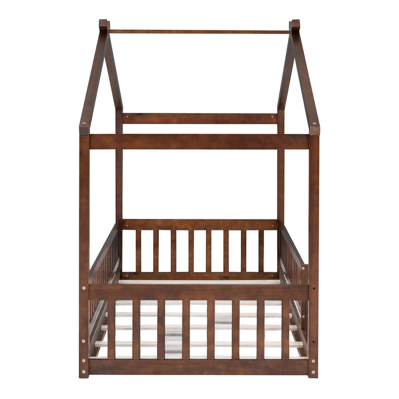 Bed House Bed Frame With Fence