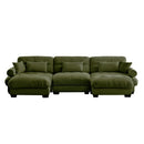 Super Comfort Oversized Modular Sectional Sofa With Movable Ottoman