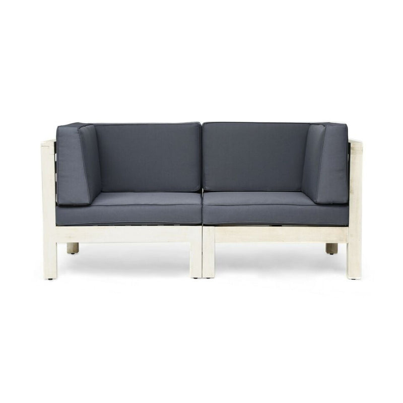 Oana - 2 Piece Love Seat Set - Gray