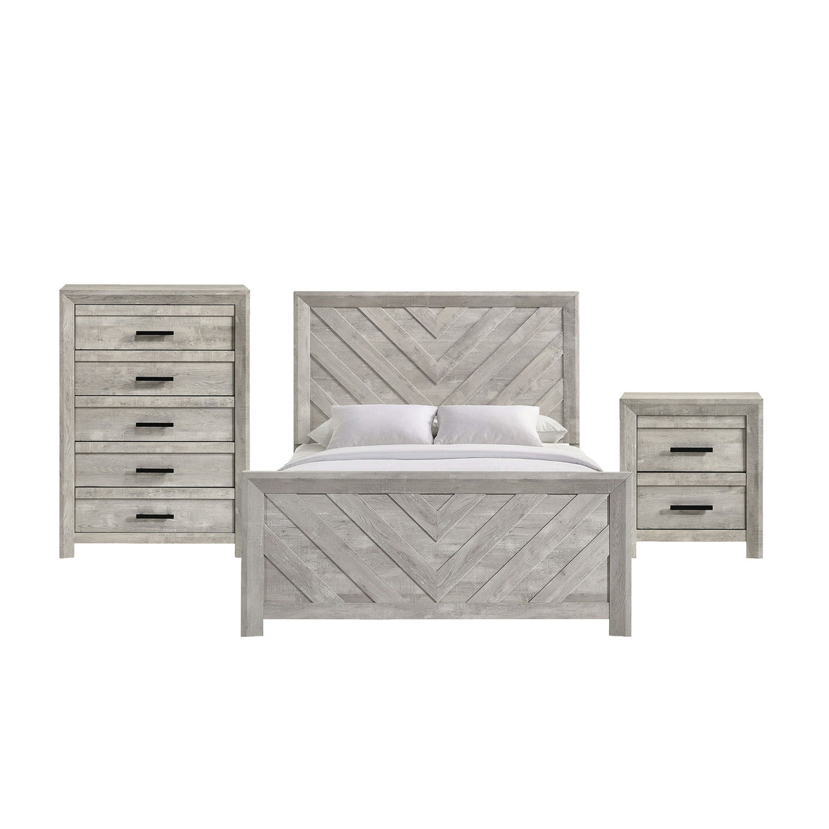 Eleanor Bedroom Set in Dark Gray by Elements International, view 4