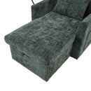 Multifunctional Chenille Recliner Sofa With Storage And Phone Bracket