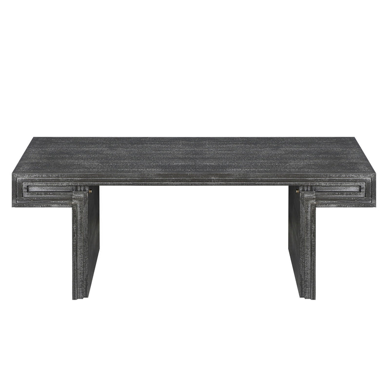 American Vintage Industrial Coffee Table, Double Tier Design