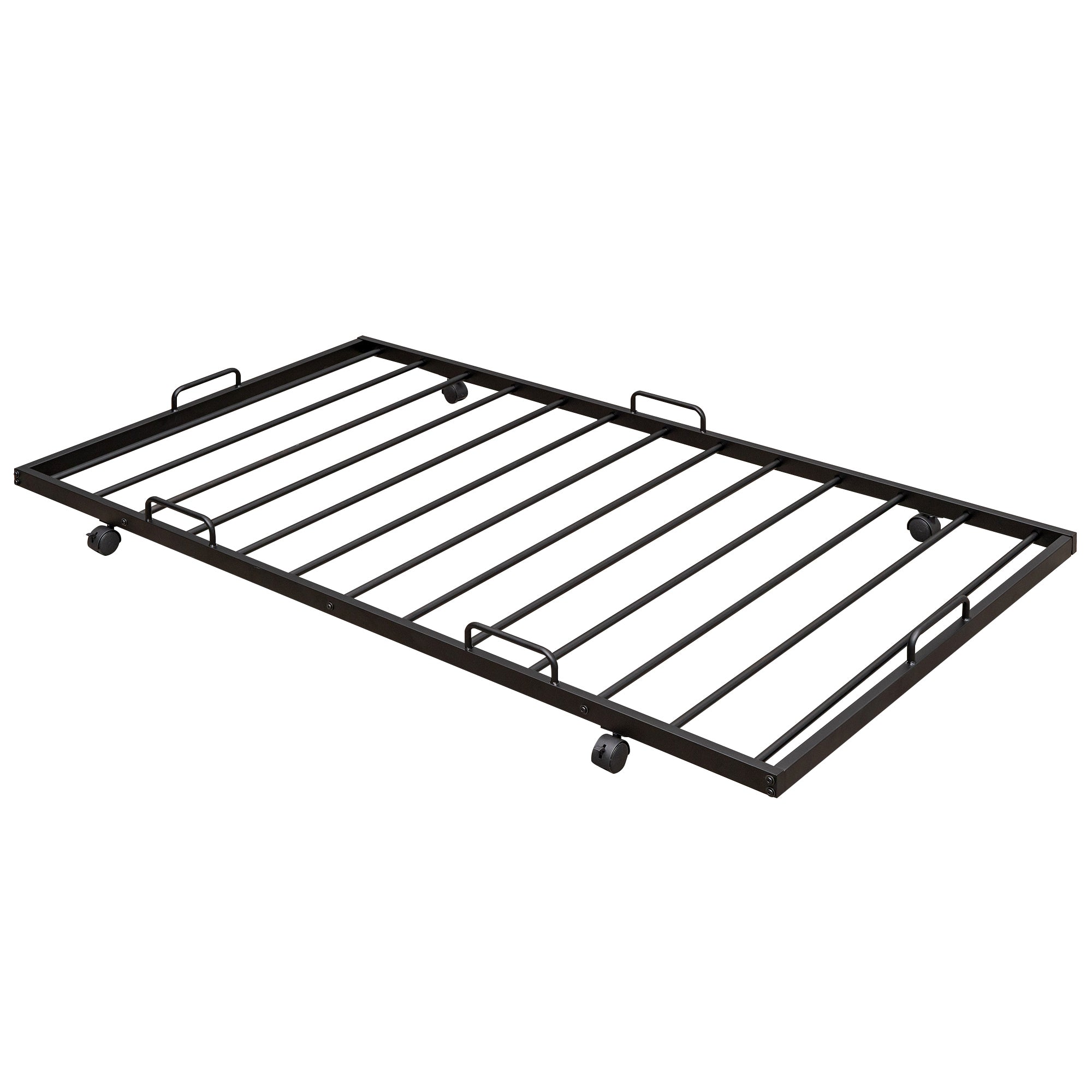Twin Size Kids House Bed With Trundle, Metal House Bed Black - Atlantic Fine Furniture Melbourne FL
