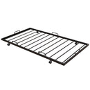 Twin Size Kids House Bed With Trundle, Metal House Bed Black