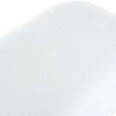 Modern Elegant Ottoman With Spacious Storage Function With Metal Feet - White / Black